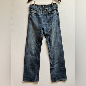 Lee Men's Regular Fit Jeans Medium Wash Blue Denim Size W31